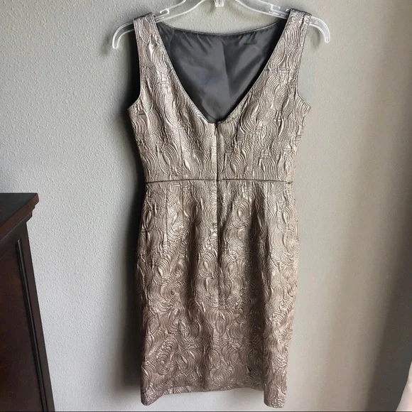 Banana Republic Metallic Dark Gold Dress - Picture 5 of 8